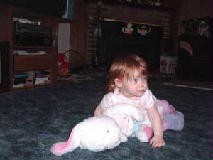 Time for Ms Kaelyn & Mr. Bunny to take nap naps