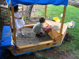 My new sandbox boat