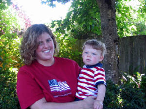 Me & Mommy enjoying the nice weather