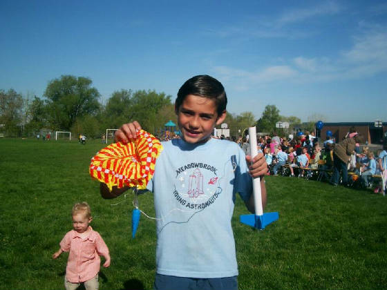 Sean's rocket went SUPER high and he FOUND IT!