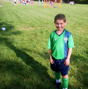 Bryce's 1st Soccer Game 9-05-06