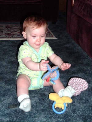 Playing with my toys