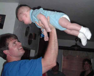 Let go Dad, I can FLY by myself