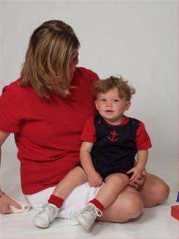 Garin takes pictures with Mommy